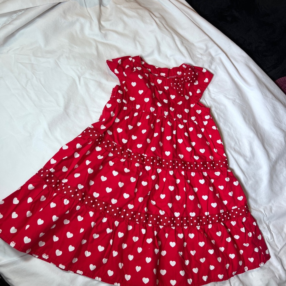 Gymboree Red and White Ruffled Tiered Sundress